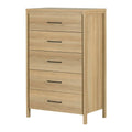 South Shore Gravity 5-Drawer Chest Natural Ash, Contemporary