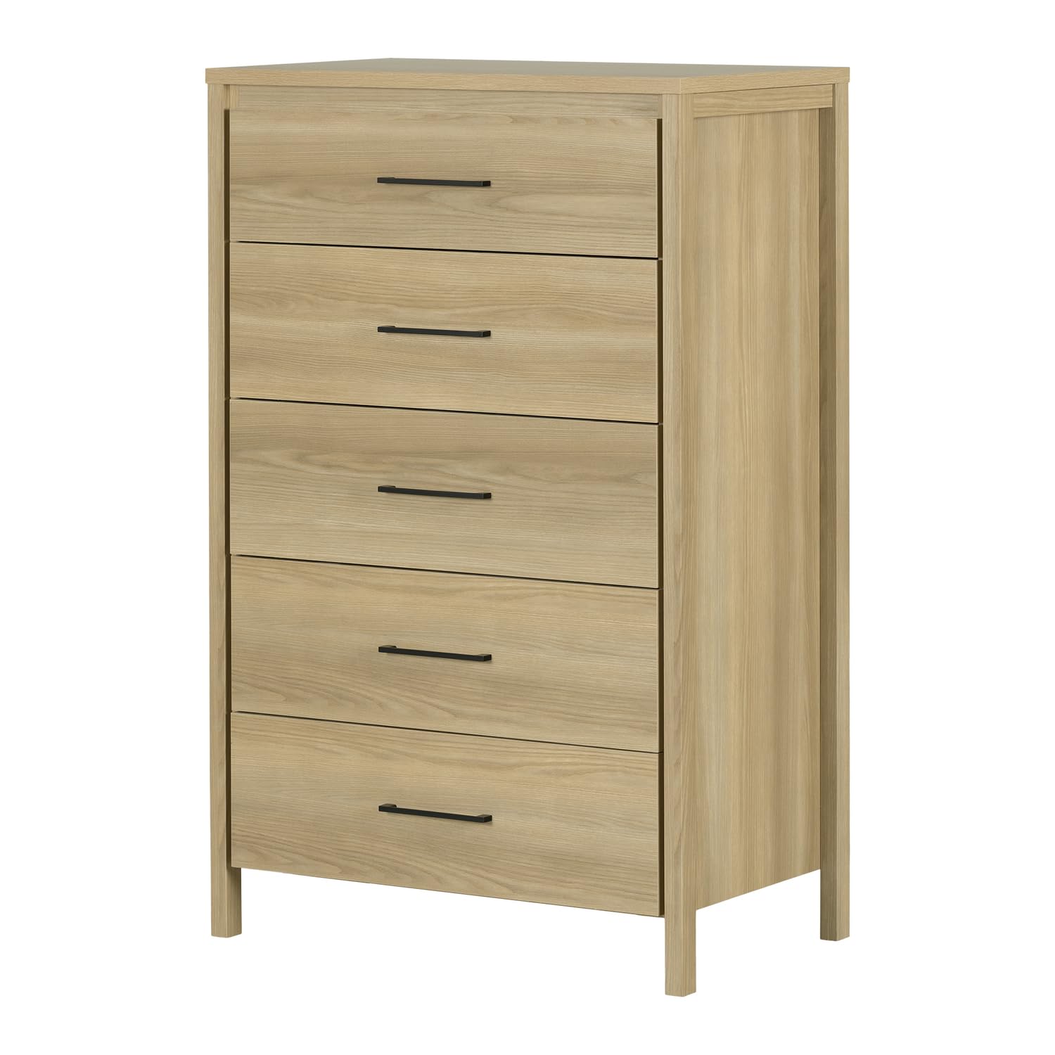 South Shore Gravity 5-Drawer Chest Natural Ash, Contemporary