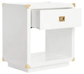 Safavieh Couture Collection Lella White Lacquer Side Table
