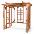 All Things Cedar PO72 Pergola Garden Arbor | Outdoor Shade Haven, Garden Elegance with Cedar Pergola Kit | Handcrafted Durability | Compatible with Porch Swings | Enhancing Backyard Beauty 82x72x74