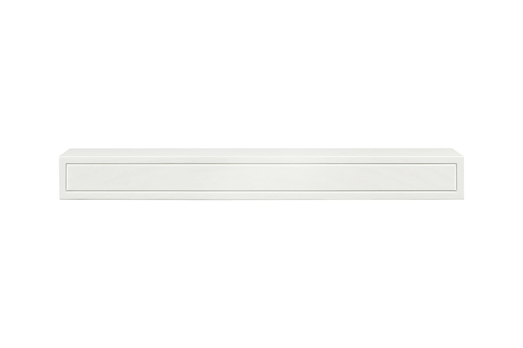 Pearl Mantels ARYB48612 Premium Grade A MDF White mantel shelf, Crisp White paint, 48"L x 9"D x 5"H, The perfect compliment to your hearth and home