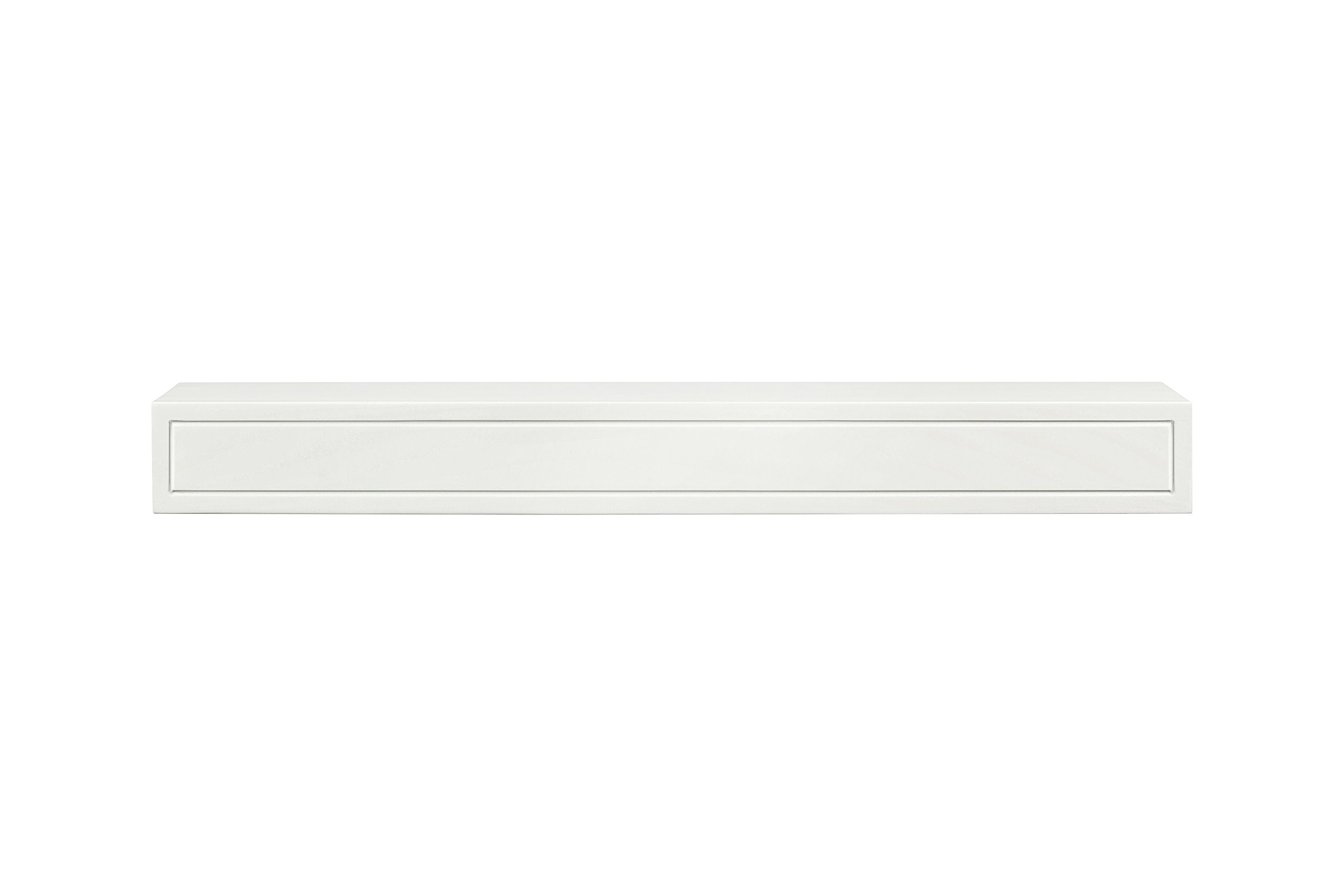 Pearl Mantels ARYB60612 Premium Grade A MDF White mantel shelf, Crisp White paint, 60"L x 9"D x 5"H, The perfect compliment to your hearth and home