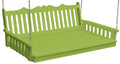 Furniture Barn USA- Twin Size Swing Bed-Poly Lumber- Royal English- Tropical Lime