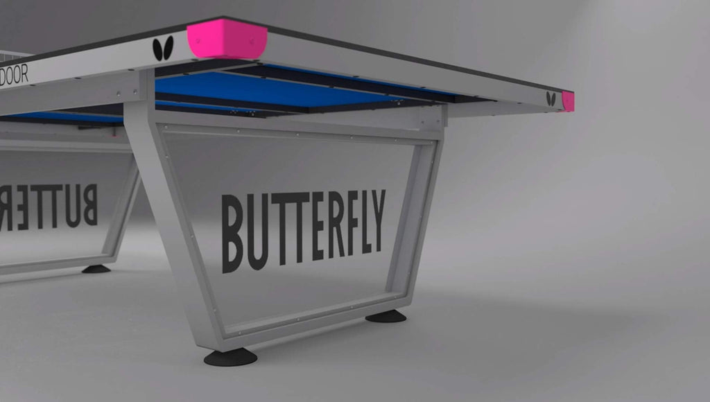 Butterfly Park Outdoor Ping Pong Table | Outdoor Table Tennis Table for Parks, Beaches, Playgrounds | Anti-Glare Weatherproof Ping Pong Top | Outdoor Ping Pong Net | Sturdy Frame with 10 Year Warranty