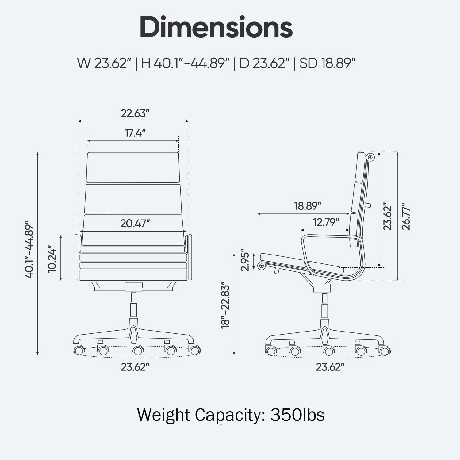OTDMEL Genuine Leather Office Chair, Padded High Back Ergonomic Executive Desk Chair with Aluminum Arm Rest and Base, Swivel Wheels with Lumbar Support & Tilting Function, Hight Adjustable, Dark Brown