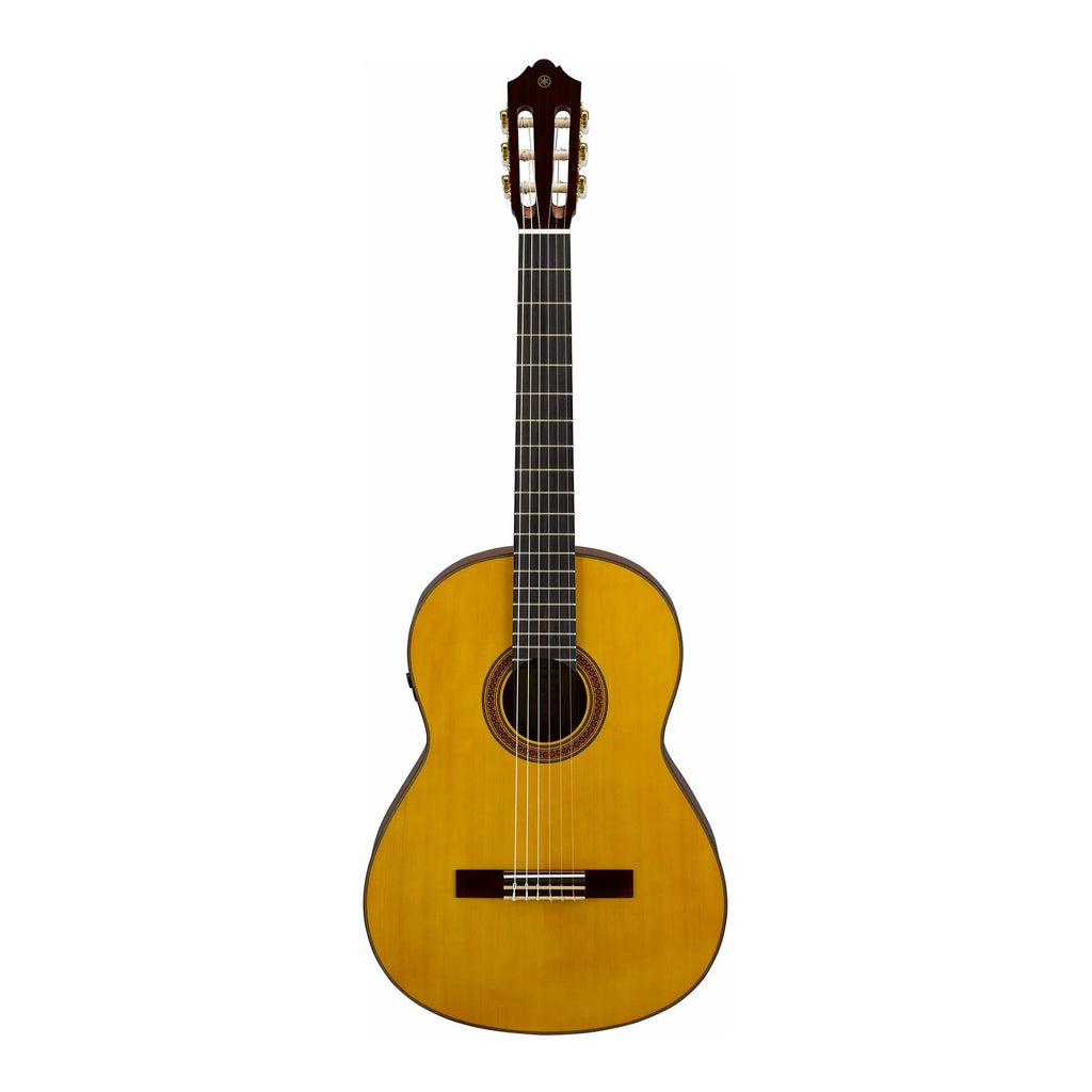 Yamaha CG-TA Nylon String TransAcoustic Guitar with Chorus and Reverb, Classical, Vintage Tint