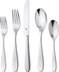 Danialli Silverware Set for 16 – 18/10 Stainless Steel Flatware, Mirror Finish, Dishwasher Safe, Durable and Elegant, Rust Resistant, Perfect for Entertaining (80-Piece Set, Fidenza)