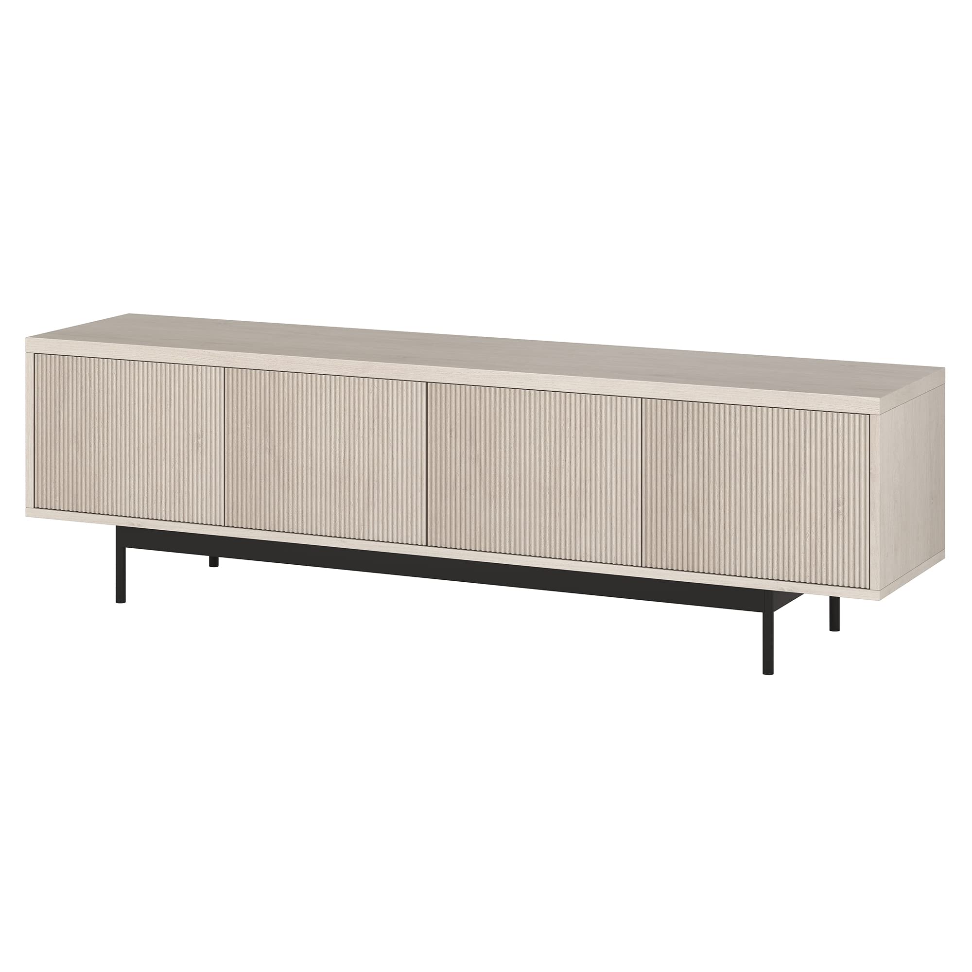 Henn&Hart Whitman, 70'' Rectangular TV Stand, Alder White