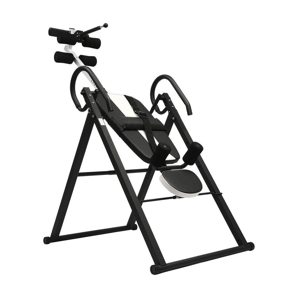 SEANESZTI Heavy Duty Inversion Table, 330 lbs Capacity Strength Training Inversion Equipment, Back Stretcher Inversion Table for Back Pain Therapy Training with Safe Belt & Comfortable Ankle Holders