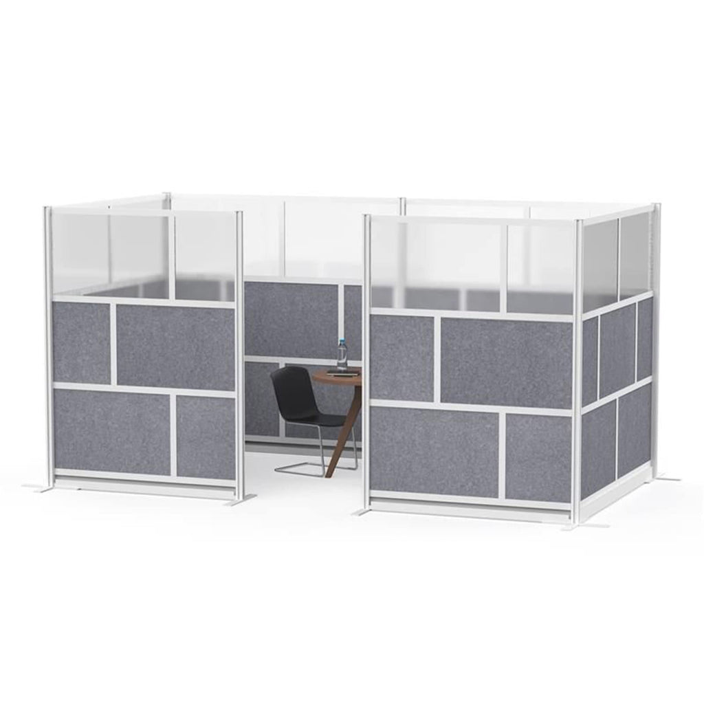Luxor MW-7070-XFCG Modular Room Divider Wall System - 70" x 70" Add-On Wall
