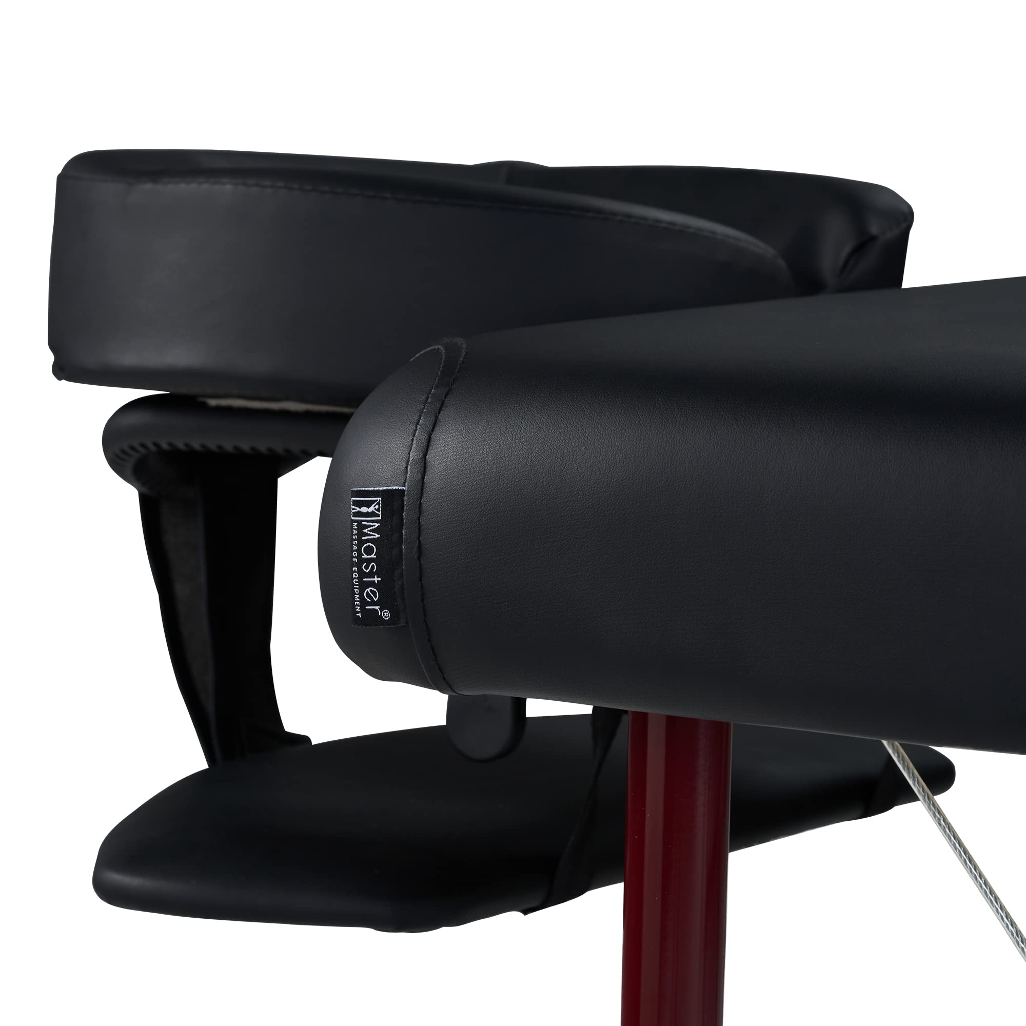 Master Massage Zephyr Lightweight Portable Massage Table Package- Tattoo Table- Spa Bed (Black, Maroon)