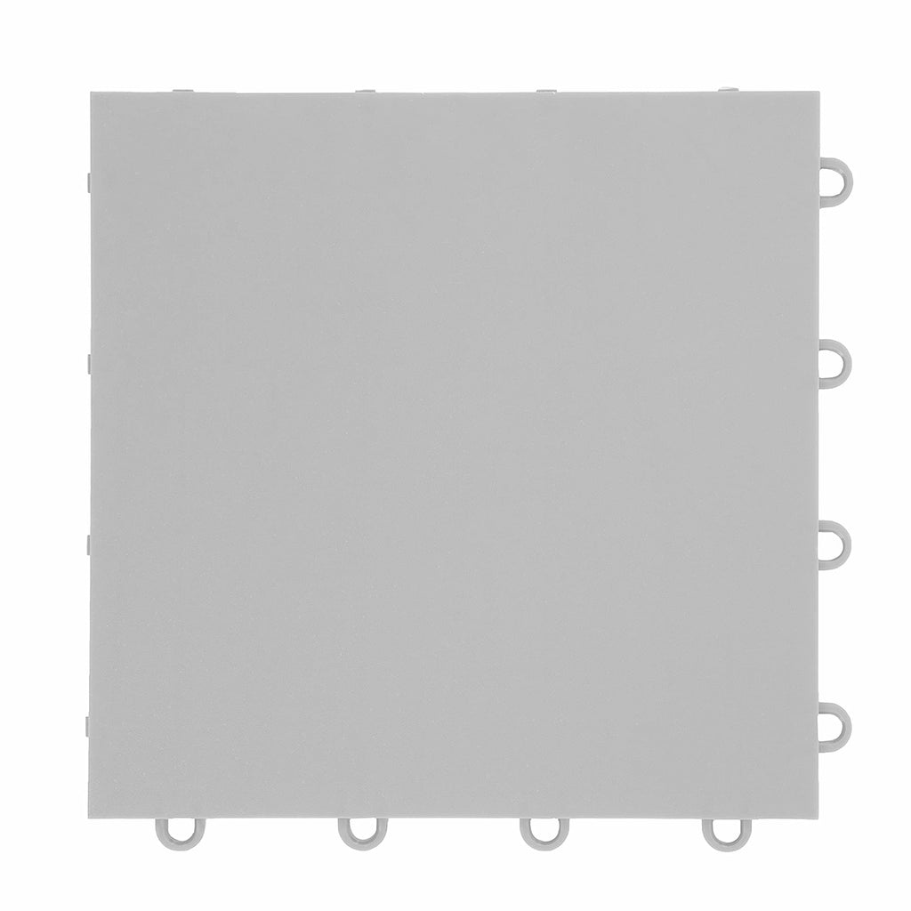 IncStores 3/8 Inch Thick Indoor Basketball Court Flooring | Build The Ultimate Space for Basketball, Tennis, and More with Moisture-Resistant Plastic Floor Tiles | Gunmetal, 104 Tiles