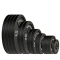 Body-Solid (OSB355) Cast Iron Olympic Weight Plate Set, Free Weights Dumbbell Plates with 2 Inch Standard Hole for All Olympic Barbell Types, 355 lb Total Weight Sets, Black