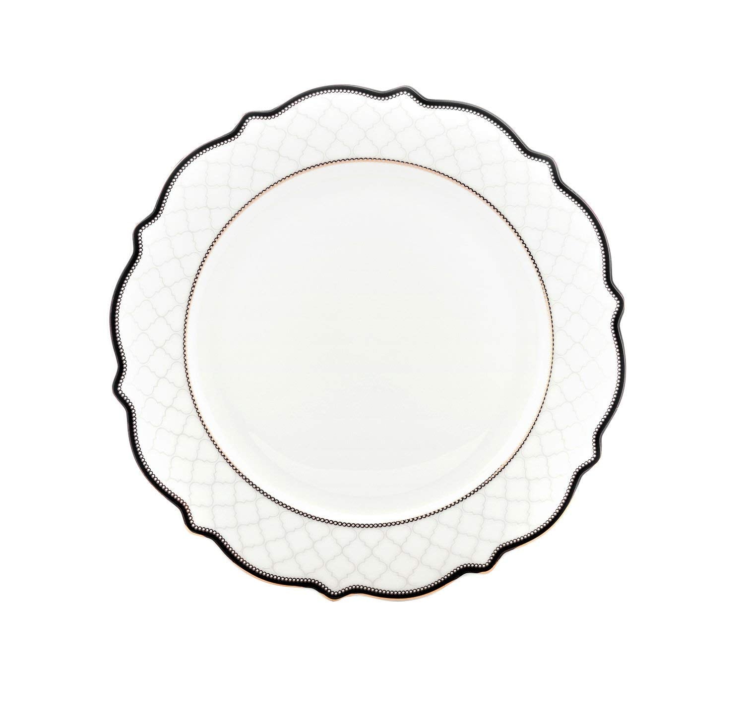 Euro Porcelain 57-pc Banquet Dinnerware Set, Luxury Bone China Tableware, Service for 8 (6664-3) 6664-20