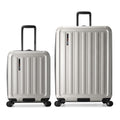 Traveler's Choice Art of Travel Hardside Expandable Luggage with Spinner Wheels, Silver