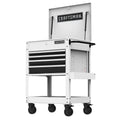 CRAFTSMAN Rolling Tool Chest with Drawers, Tool Box with Wheels and 4 Drawers, Power Outlets and USB, Protective Liner, Steel Utility Cart Storage Cabinet, Supports up to 700 lbs, White (CMST98276WW)