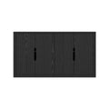 Manhattan Comfort Rivington Modern Sideboard Buffet Cabinet with Storage – 60" Media Console Table with Doors and 4 Adjustable Shelves for Dining Room, Living Room, or Entryway, Black