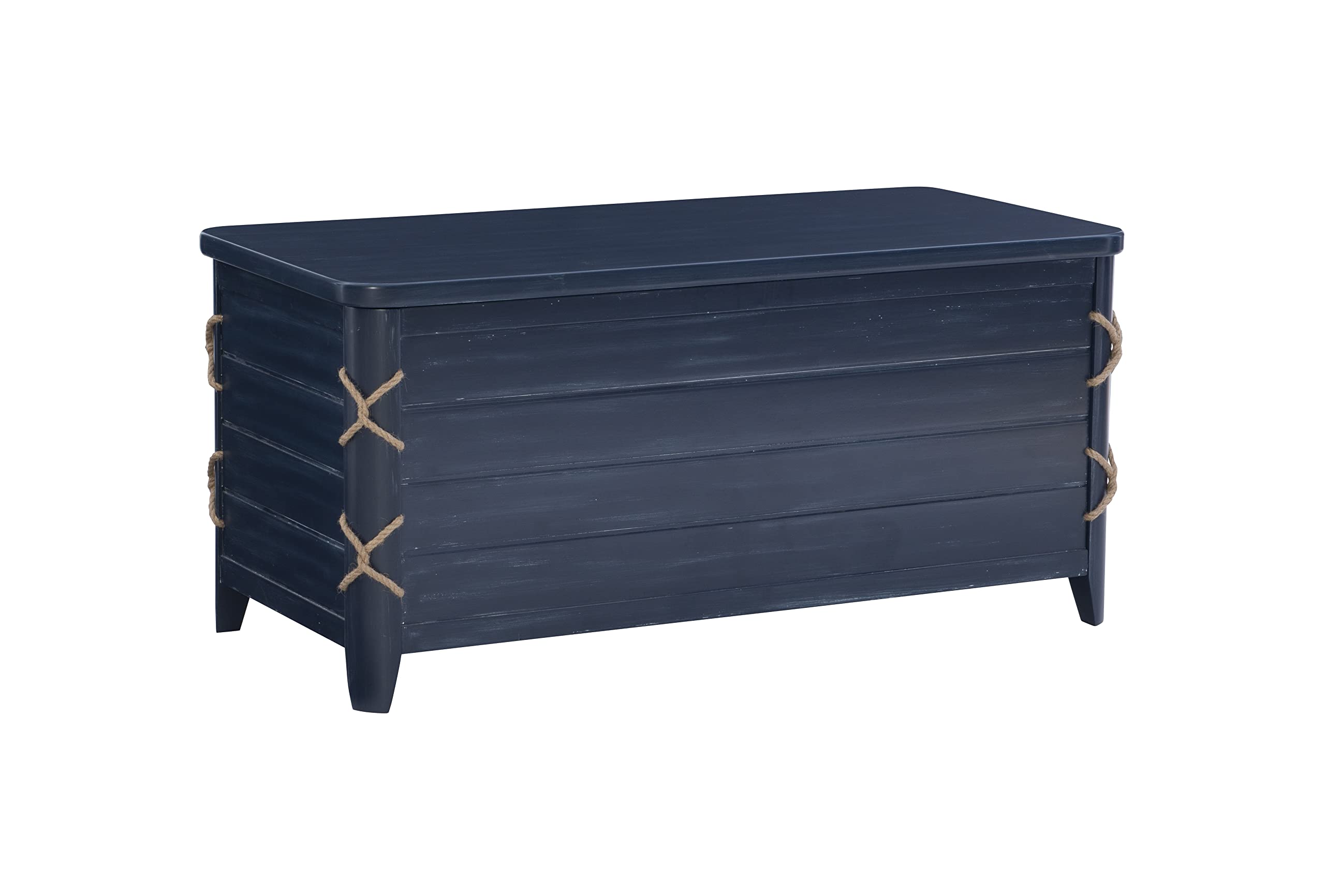 Powell Phillip Navy Blue Cedar Chest with Rope Detailing