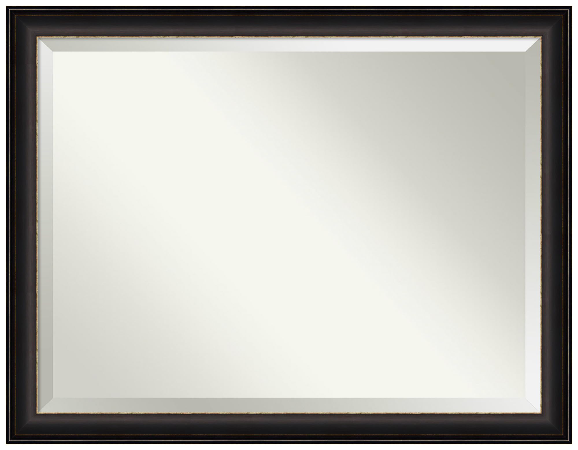 Amanti Art Bronze Wall Mirror 35x45 Trio Oil Rubbed Bronze Rectangle Bathroom Mirror for Wall Decor Living Room, X-Large Traditional Frame, Hangs Horizonally and Vertically, Bathroom Decor, Beveled