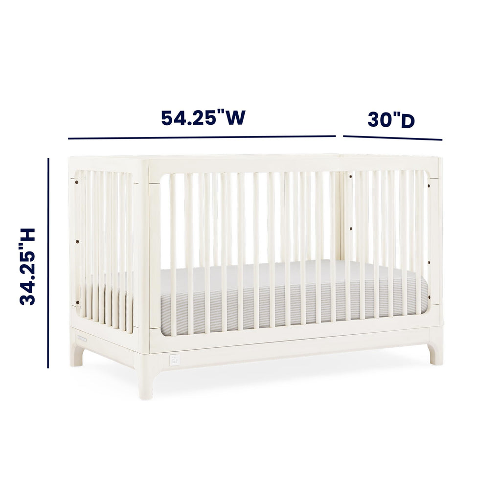 babyGap Wren 4-in-1 Convertible Crib by Delta Children - Greenguard Gold Certified, Antique White