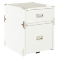 OSP Home Furnishings Wellington 2-Drawer File Cabinet, White