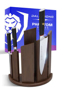 Dalstrong Knife Block Set -6pc- Magnetic Knife Stand-Phantom Series-Japanese High-Carbon AUS8 Steel-Knife Kitchen Set-Pakkawood Handle-Men's Valentines Gift