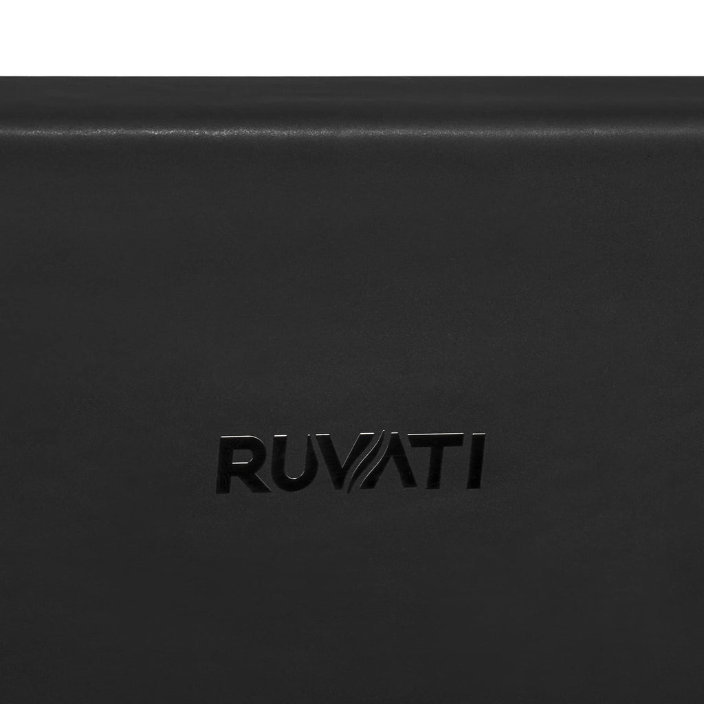 Ruvati 30-inch Matte Black Fireclay Modern Farmhouse Offset Drain Kitchen Sink Single Bowl - RVL4018MBK