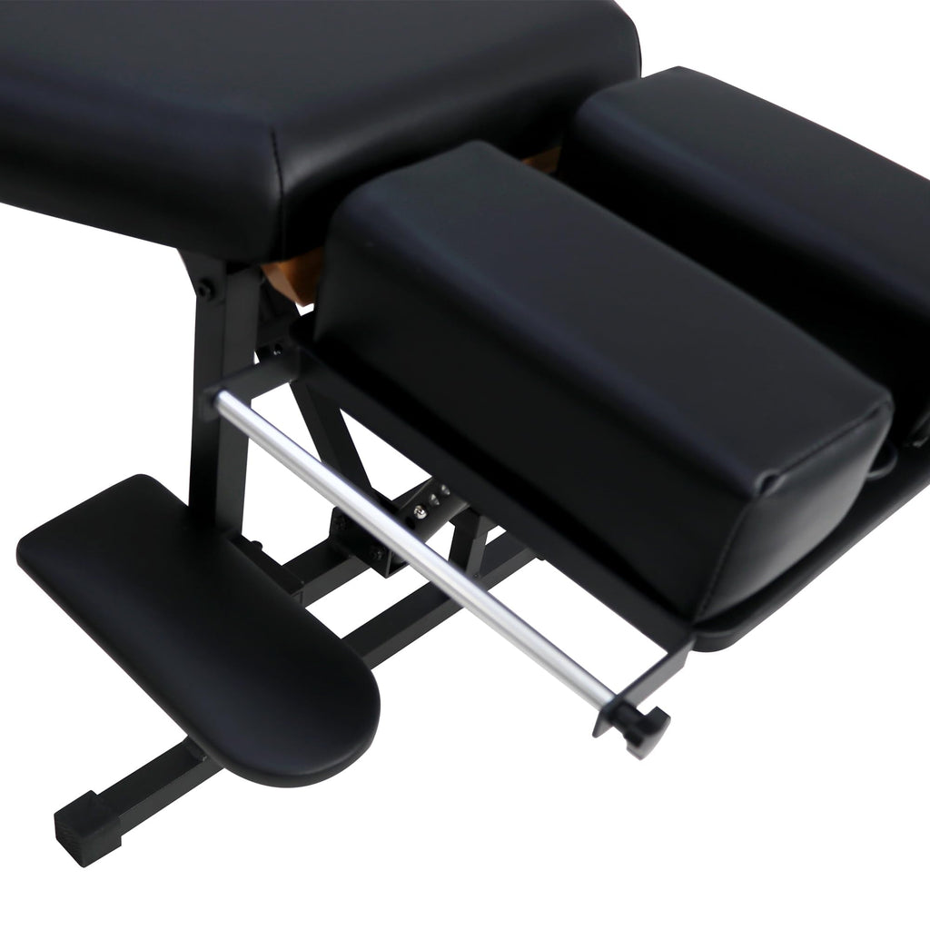 Helsevesen Arena 120 Portable Stationary Chiropractic Table, Thoracic & Pelvic Drops, Foldable Treatment Table with Adjustable Headrest, Height Not Adjustment