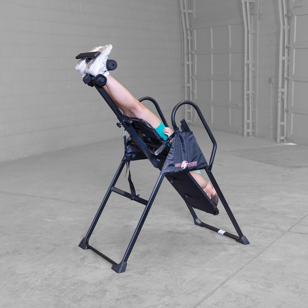 Body-Solid (BFINVER10B) Best Fitness Inversion Table, Foldable Decompression Table for Lumbar Stretching, Strength Training Equipment for Professional Inversion Therapy, Home and Commercial Gym