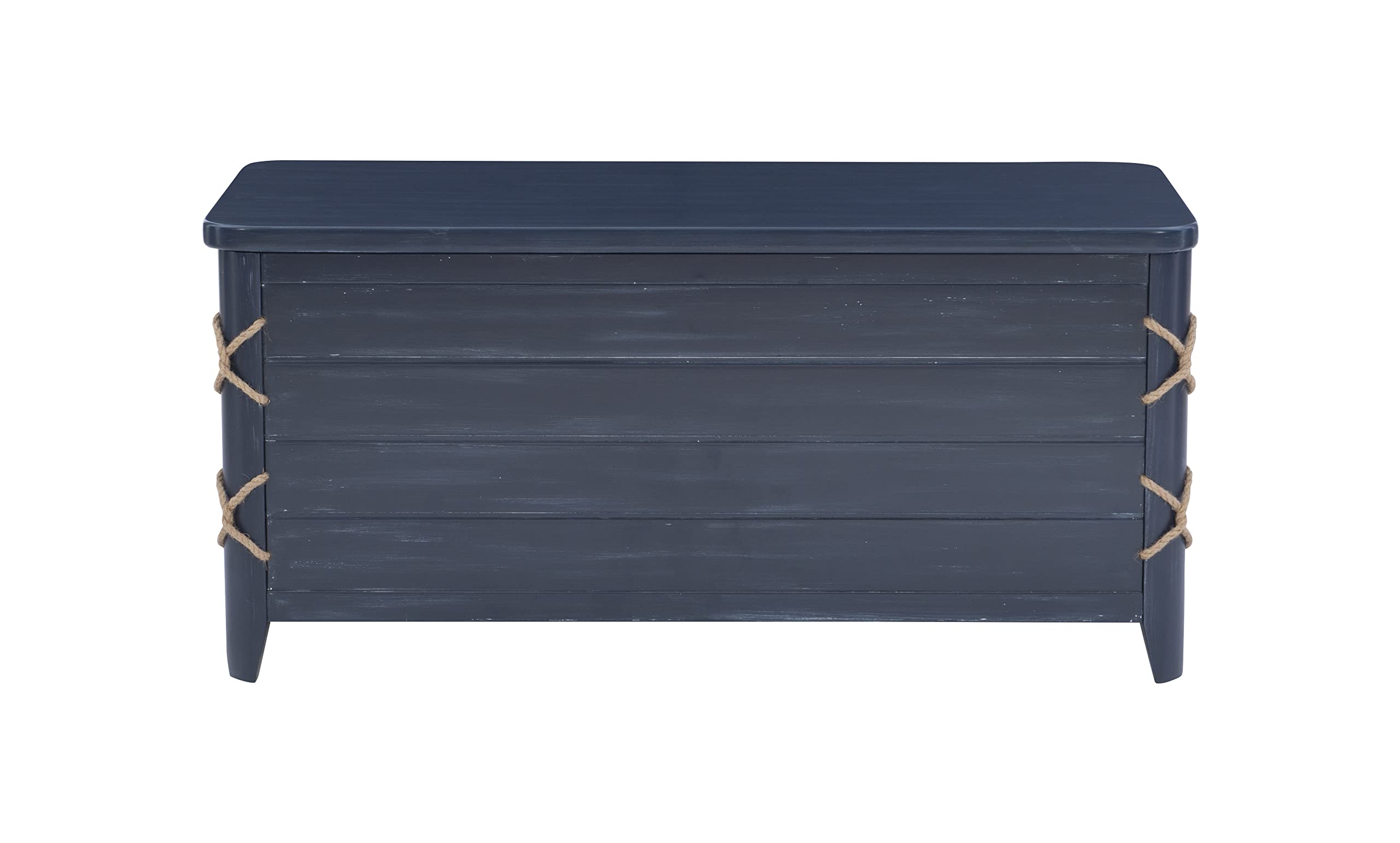 Powell Phillip Navy Blue Cedar Chest with Rope Detailing