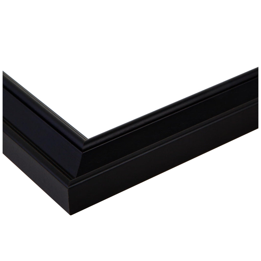 ArtToFrames 28x48 Inch Black Picture Frame, This 1.50 Inch Custom Poster Frame is Colonial Onyx - Comes with Economy Acrylic and Corrugated Backing (2WOM0066-78238-YBLK-28x48)