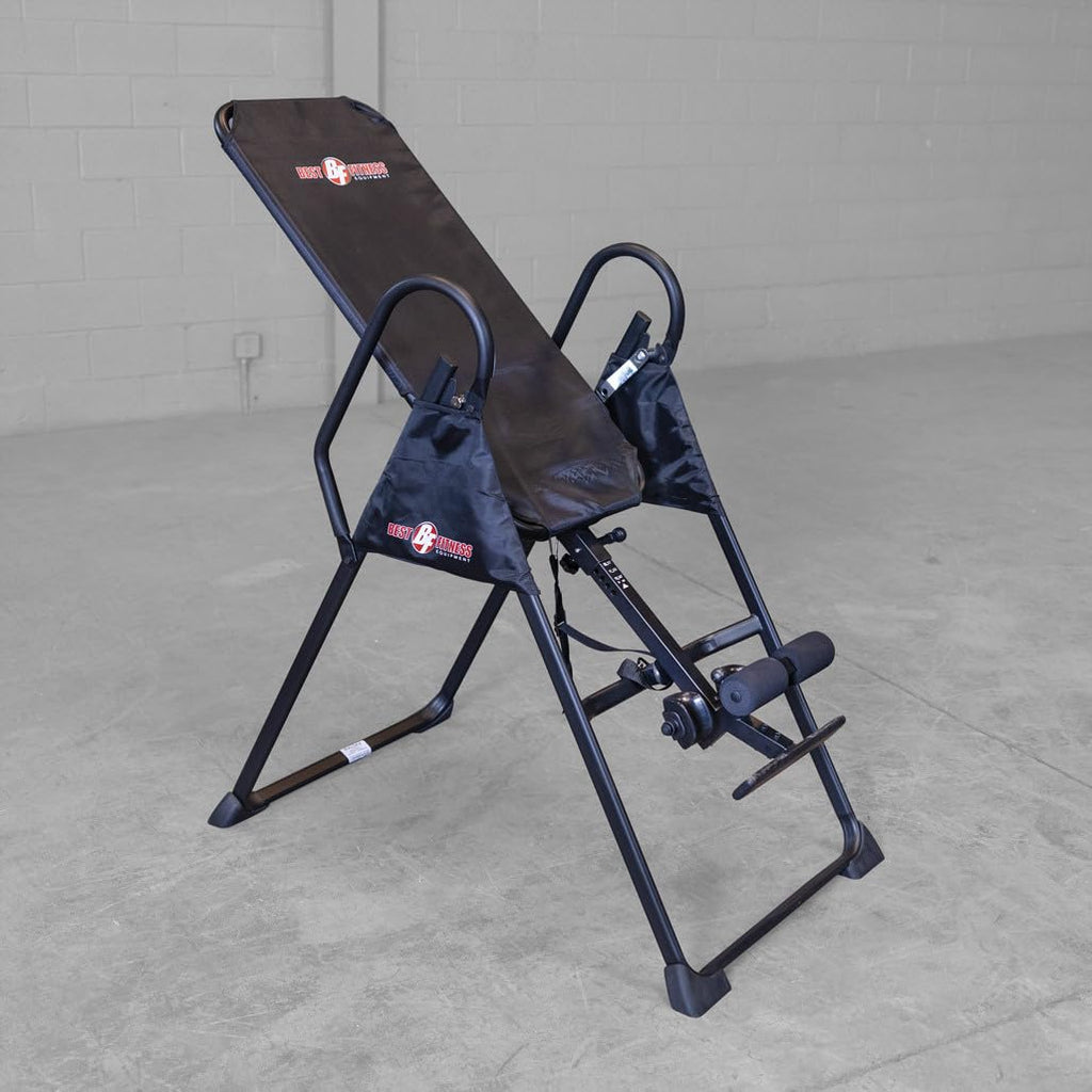 Body-Solid (BFINVER10B) Best Fitness Inversion Foldable Table, Lumbar Stretching and Strength Training Equipment for Professional Inversion Therapy, Home and Commercial Gym (Midnight Black)