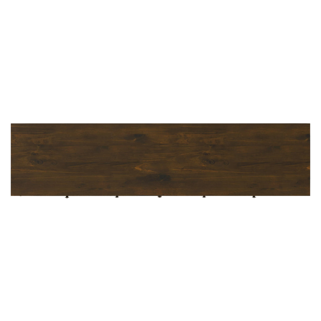 SIMPLIHOME Cosmopolitan TV Stand - 72 inch Wide Solid Wood Media Console in Mahogany Brown, Contemporary Entertainment Center for Living Room for TVs up to 80 Inches with Drawers and Cable Management