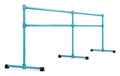 VITA Barre Portable Freestanding Double Ballet Barre, Extreme, 12 Ft Bars, Teal, Steel | Fixed Height, Made in USA, Home or Gym Exercise Equipment for Kids & Adults | Dance, Fitness, Pilates