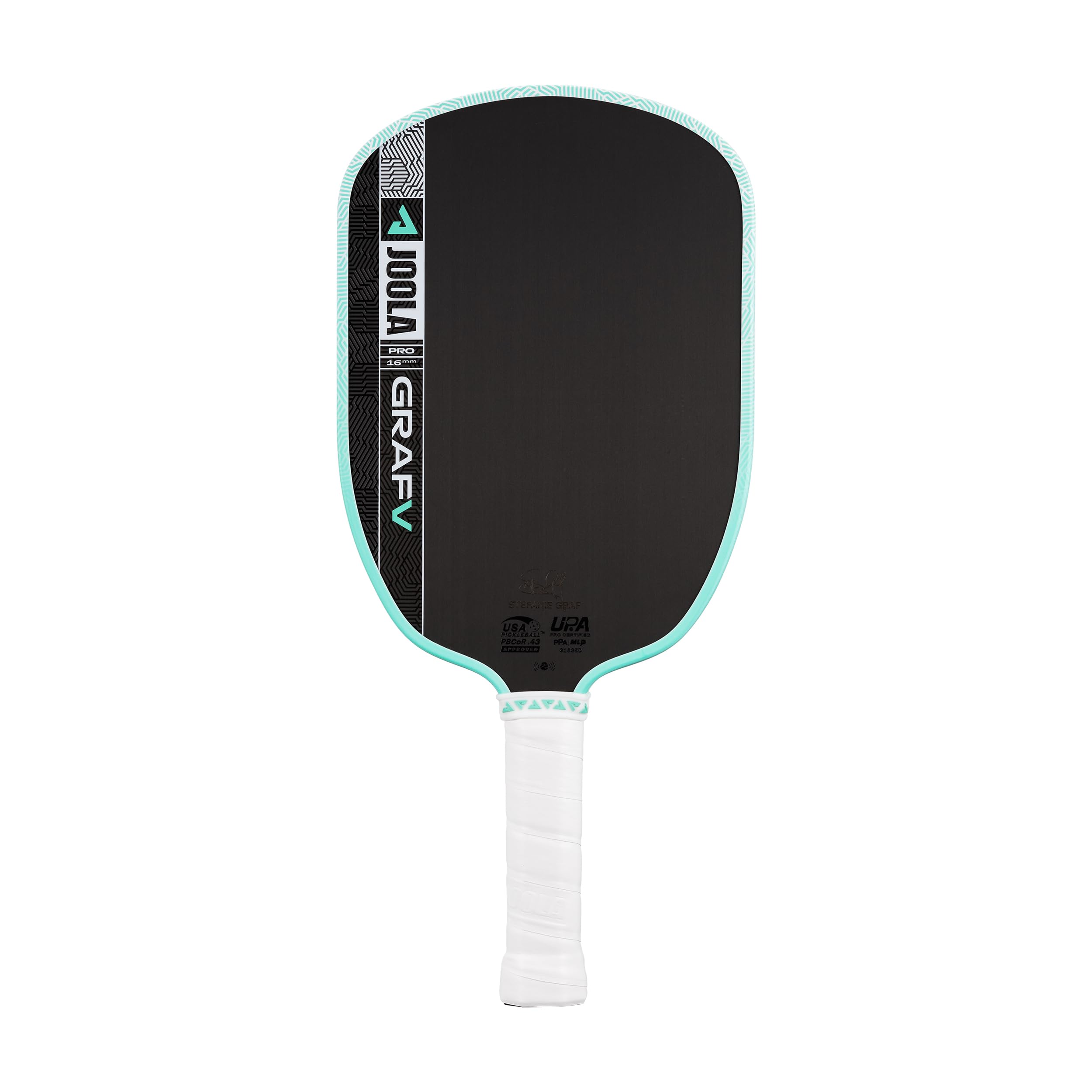 JOOLA Pro V Pickleball Paddle - 14mm/16mm - Raw Carbon Fiber Textured Surface - Enhanced Frame & Propulsion Core, USAPA & UPA-A Certified, NFC Chip Enabled, Premium Control & Lightweight Performance