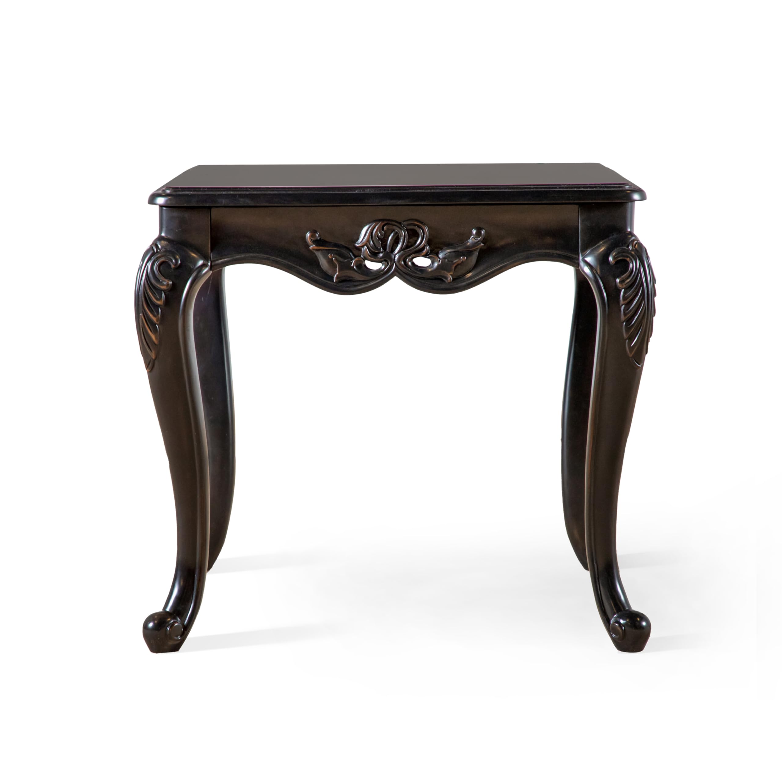 Furniture of America Raya 29-inch Traditional Accent Wood End Table with Cabriole Legs, Home Decor for Living Room, Lounge Area, Office, Espresso