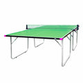 Butterfly Compact Outdoor Ping Pong Table - Thick Outdoor Table Tennis Table - All-Weather Removable Ping Pong Net Included - Ships Assembled - Folds and Rolls for Easy Transport