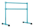 VITA Barre Portable Freestanding Double Ballet Barre, Extreme, 4 Ft Bars, Teal, Steel | Fixed Height, Made in USA, Home or Gym Exercise Equipment for Kids & Adults | Dance, Fitness, Pilates