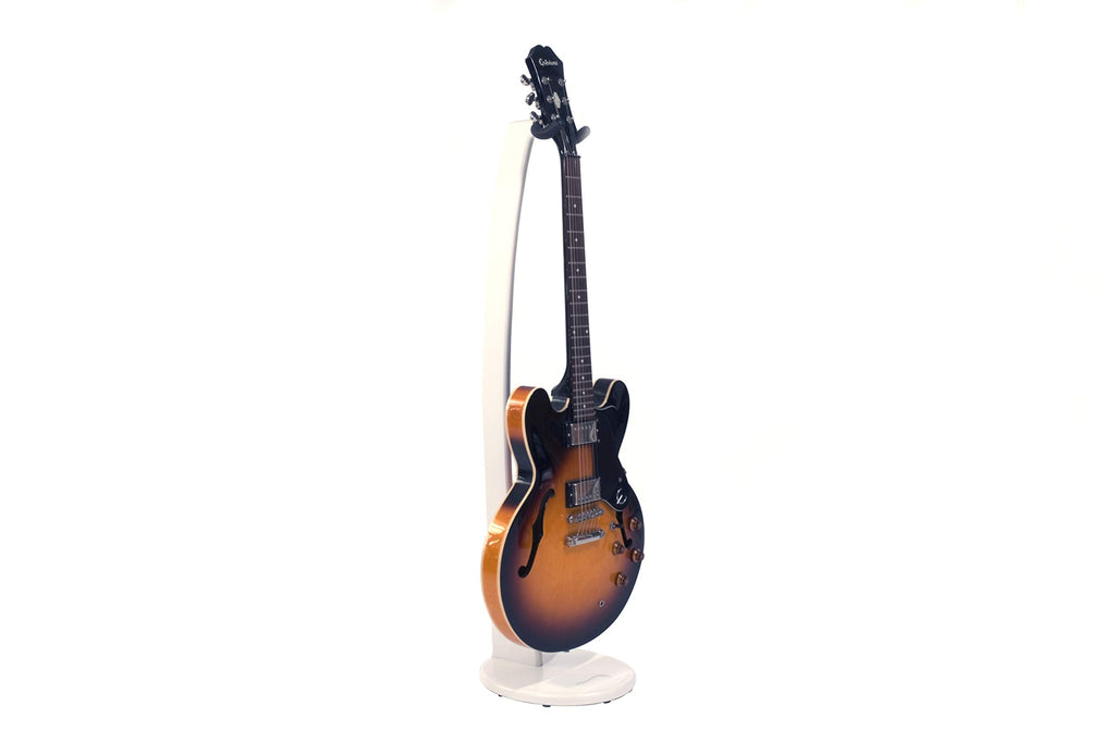 Ruach GS-1 Wooden Acoustic Guitar Stand Hanger for Acoustic and Electric Guitar - White