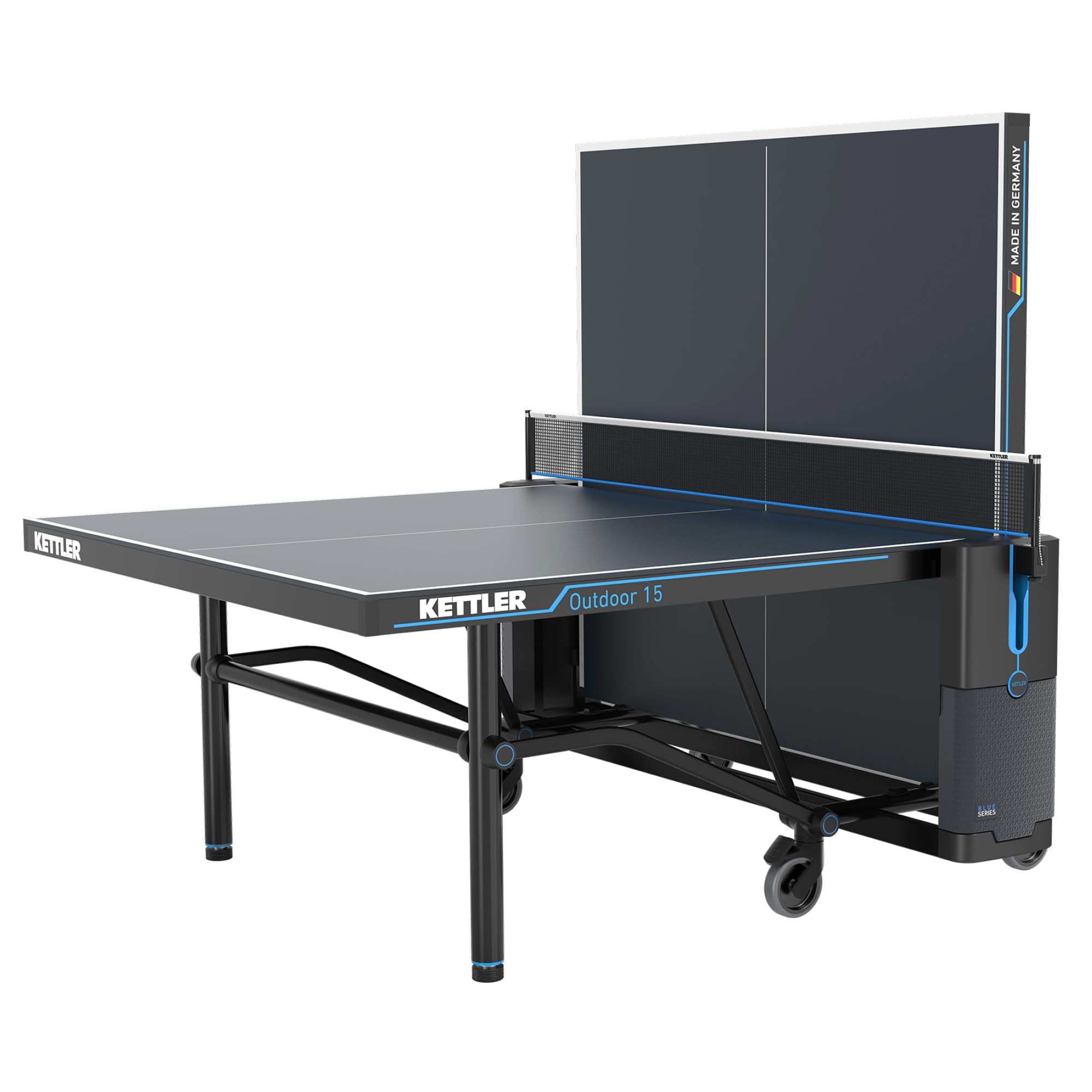 KETTLER Outdoor 15 Table Tennis Table Ready to Play Bundle