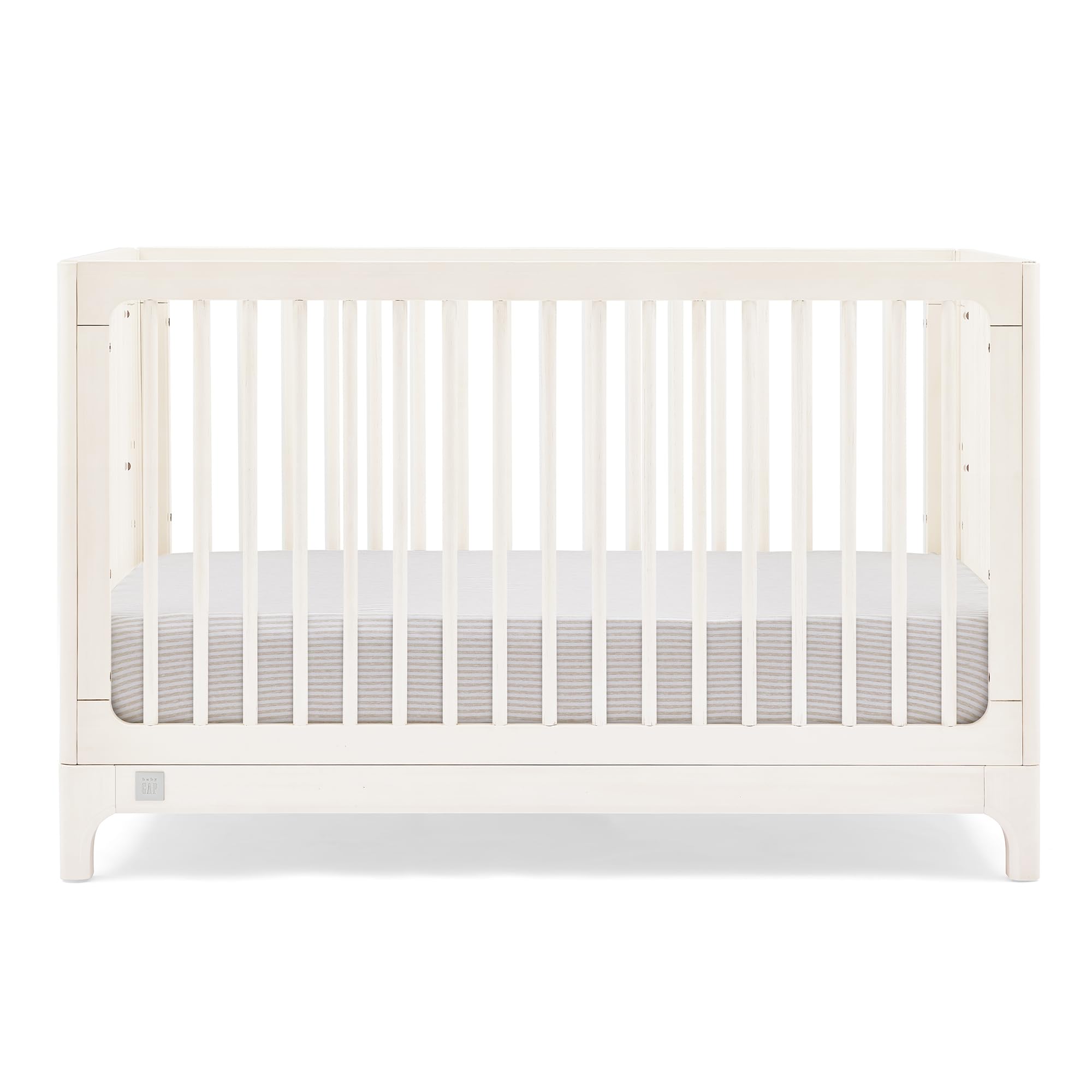babyGap Wren 4-in-1 Convertible Crib by Delta Children - Greenguard Gold Certified, Antique White