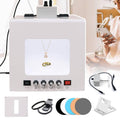Jewelry Photography Light Box Kit with Adjustable Turntable, 22000Lux Professional Studio Setup for Stunning Gemstone Images, Customizable Speed, for Small Items with Full Accessories(Tb20)