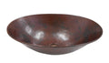 Simply Copper 17" Oval Hand Hammered Vessel Copper Vanity Bathroom Sink