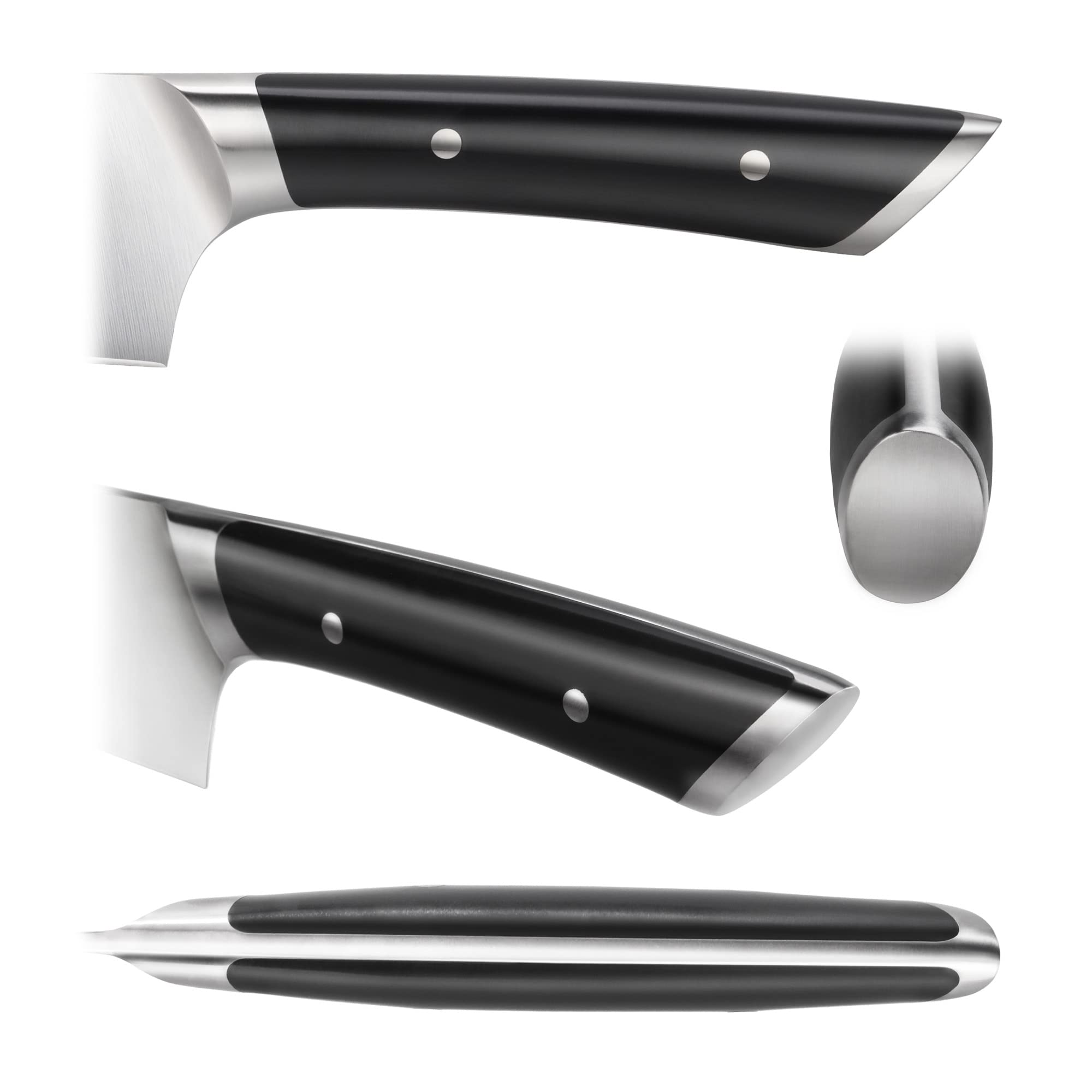 Cangshan HELENA Series German Steel Forged BBQ Knife Set (Black, 9-Piece Bag Set)