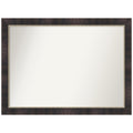 Amanti Art Bronze Bathroom Mirror for Over Sink, 32x43 Odin Antique Bronze Rectangle Vanity Mirror, X-Large Modern Wood Frame, Hangs Horizonally and Vertically, Bathroom Wall Decor, Non-Beveled Edge
