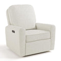 Storkcraft Amalfi Deluxe Power Recliner Swivel Glider – Premium Electronic Nursery Rocking Chair, Oeko-TEX 100 Certified, Includes Dual-USB Charging Port with USB-A & USB-C (Ivory Boucle)