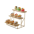 Cake Stands for Dessert Table 3-Tier Wooden Cake Stand Stepped Dessert Table Wedding Cake Display Stand Multi-Purpose Pastry Tiered Serving Tray Home Decor Cake Stands for Parties