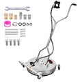DAIMOT 24" Pressure Washer Surface Cleaner with 5 Nozzles Water Broom - Stainless Steel Surface Cleaner for Pressure Washer Attachment for Concrete, Patio, Sidewalk, Deck and Driveways, 4200 PSI