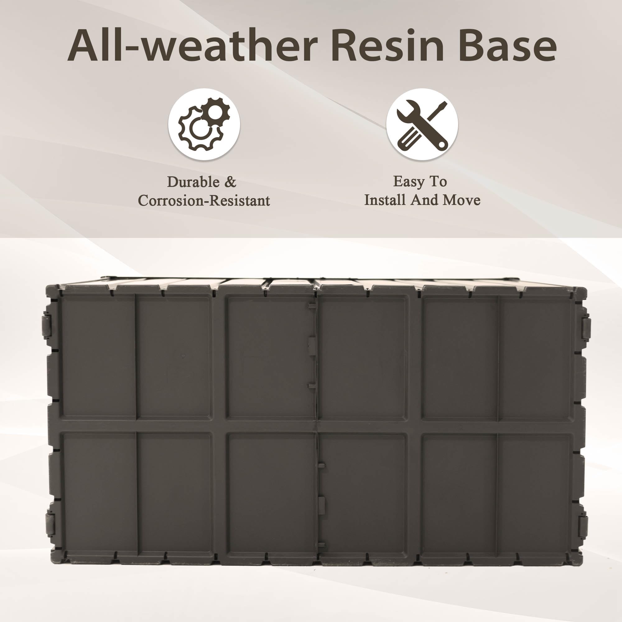 160 Gallon Outdoor Storage Deck Box – Waterproof & Lockable Large Patio Storage Bin with Durable Construction, Perfect for Cushions, Throw Pillows, Garden Tools & Outdoor Equipment, Dark Brown