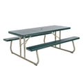 LIFETIME 6-Foot Classic Folding Picnic Table, Seats 8, Green
